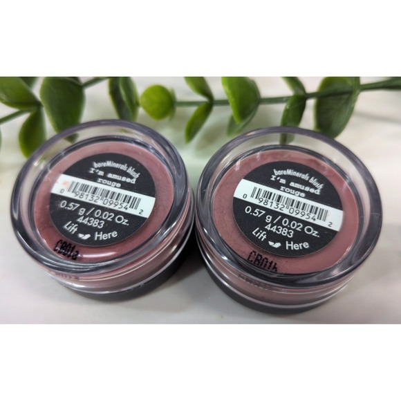 bareMinerals Other - RARE SEALED LOT 2!🌸BareMinerals I'M AMUSED ROUGE Loose Powder Blush .02 Oz .57g